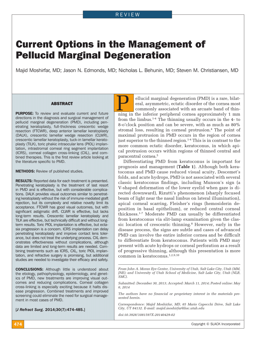 pellucid marginal degeneration treatment