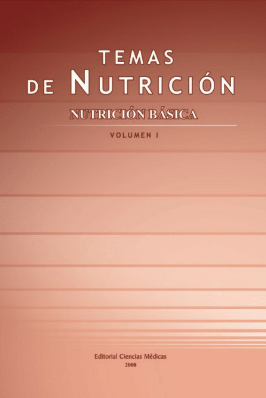 Pdf Temas De Nutrición Básica Volumen 1 1679