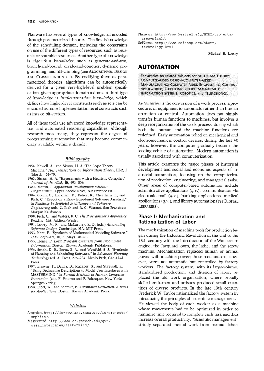 (PDF) Automation