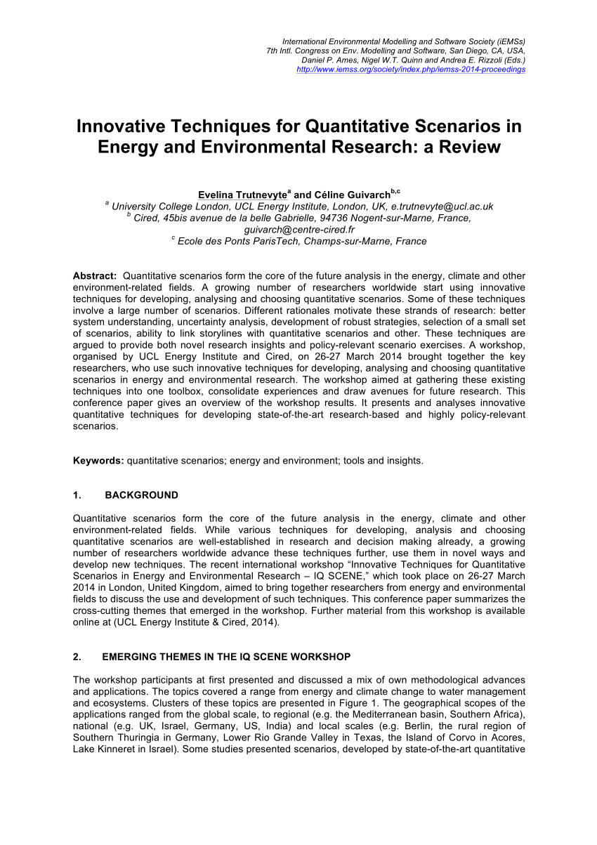 example of quantitative research in environmental science