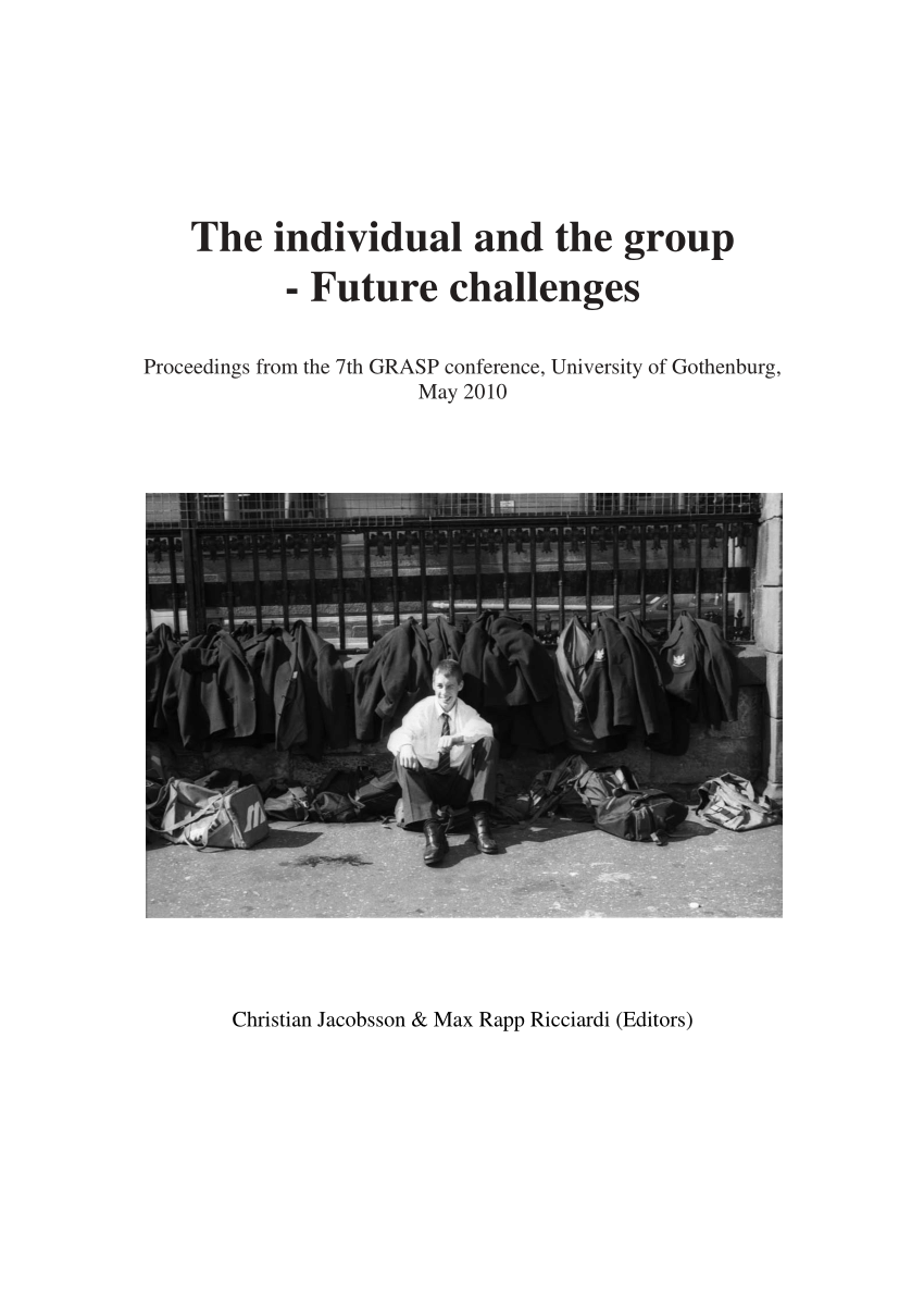 Pdf The Individual And The Group Future Challenges