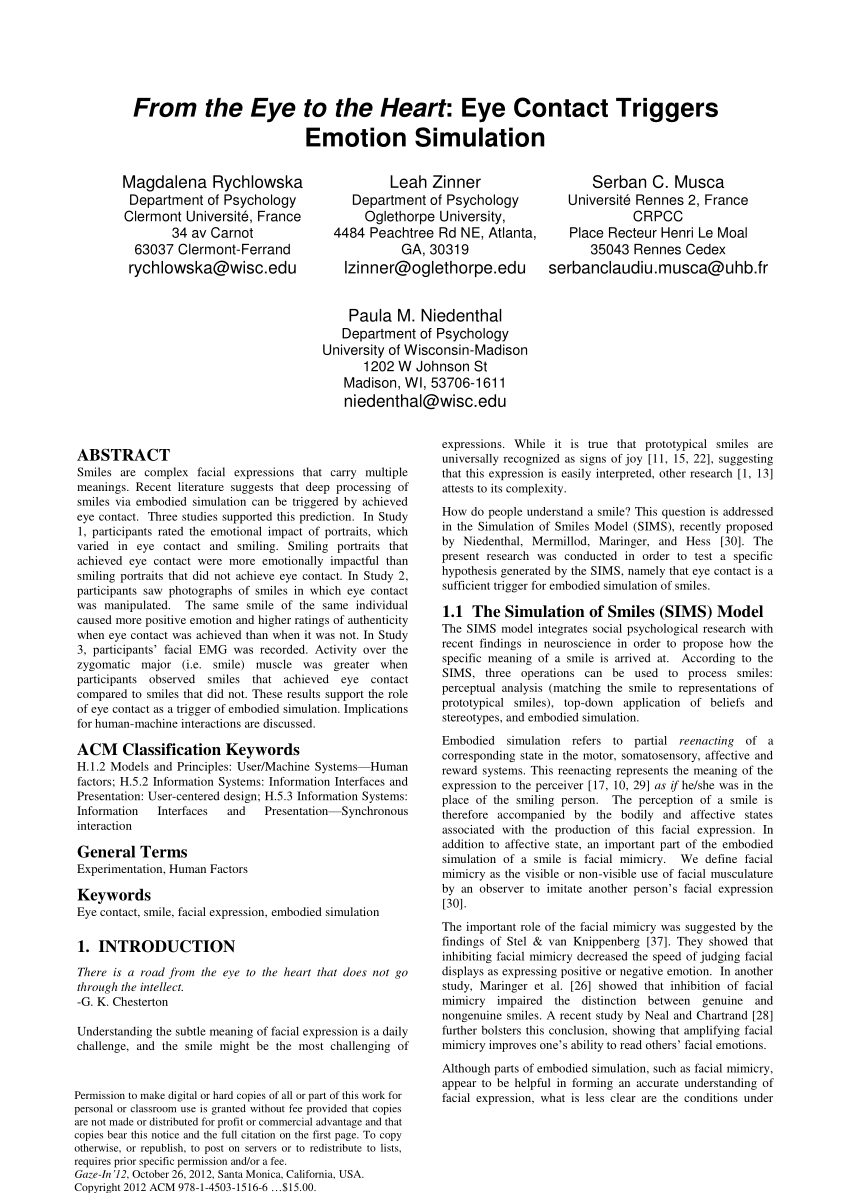 Gaze and Eye Contact Research, PDF