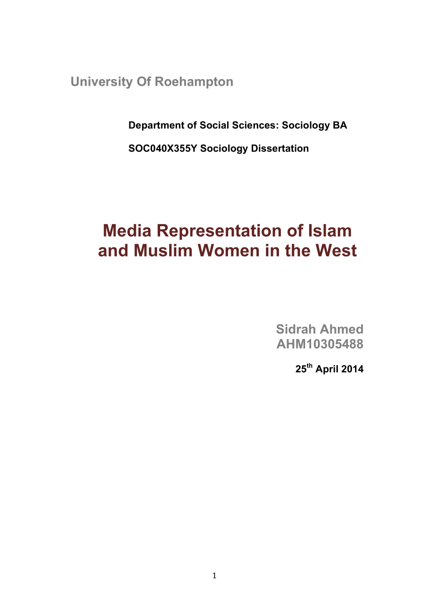 dissertation on women in the media