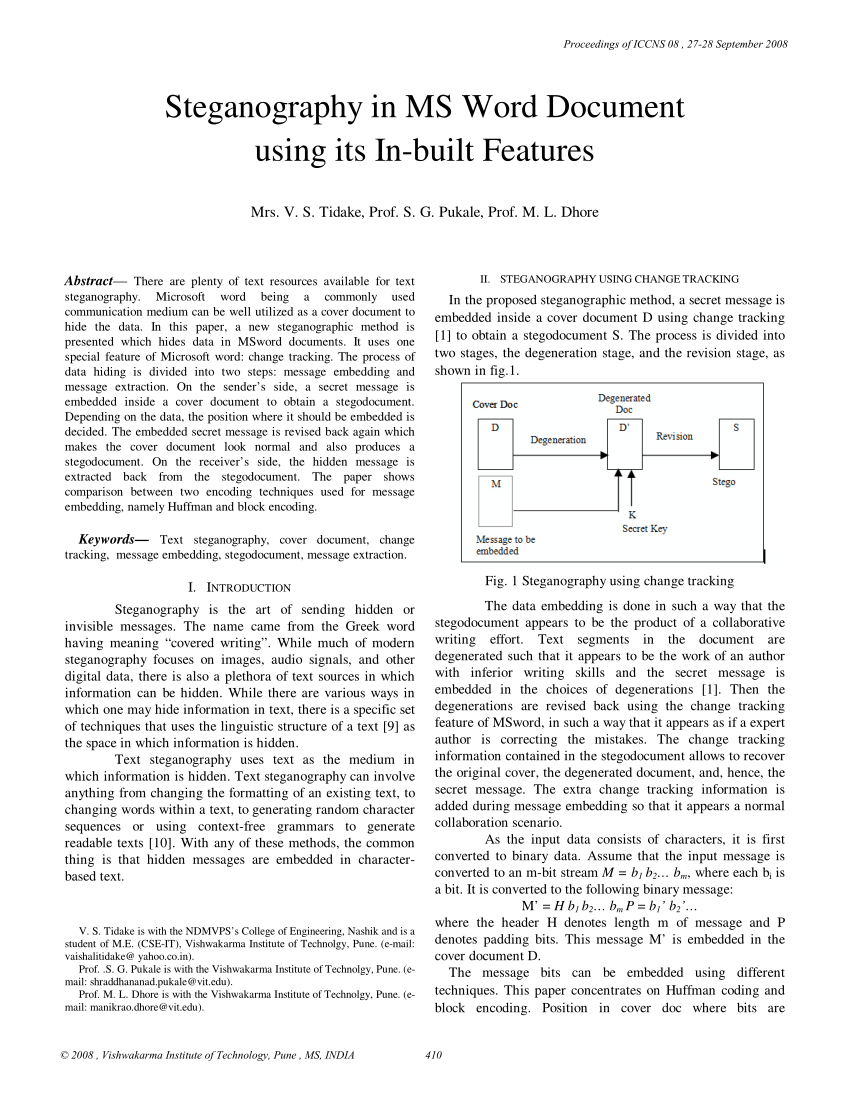 steganography research papers free