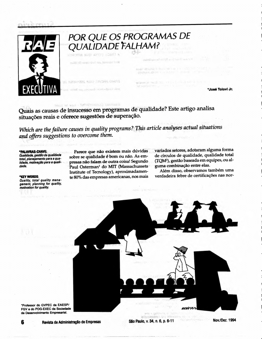 Pdf Por Que Os Programas De Qualidade Falham 7398