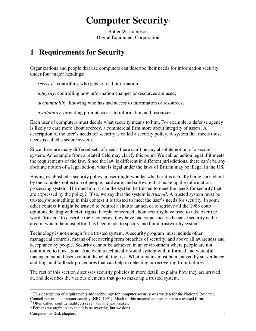 term paper on computer security