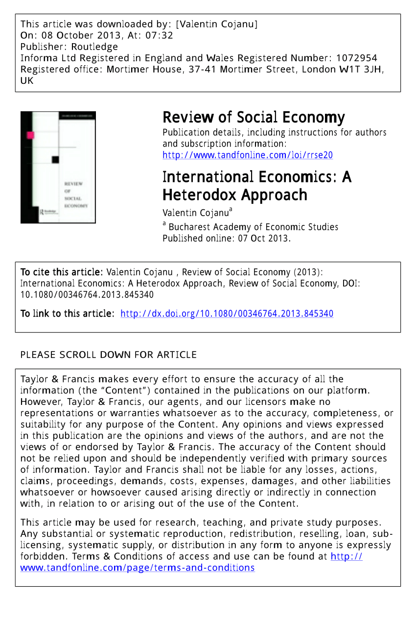 research papers on heterodox economics
