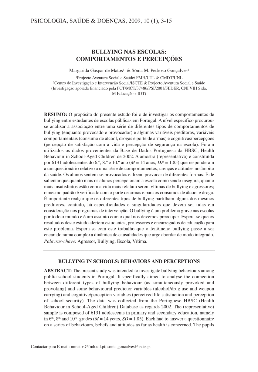 PDF) 'Agora tudo é bullying': uma mirada antropológica sobre a