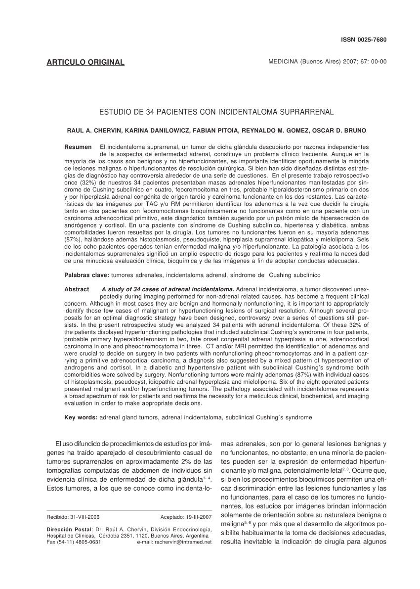 Feocromocitoma - Artículos - IntraMed