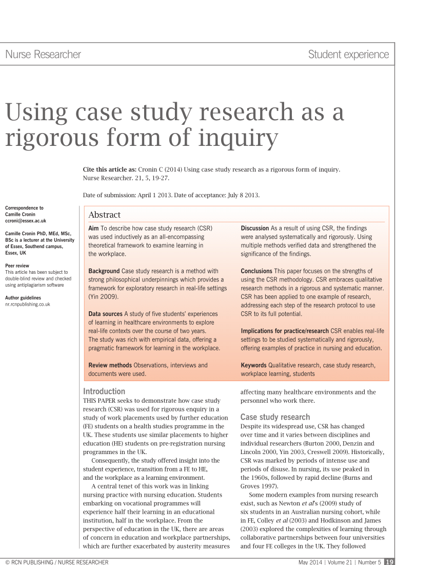 qualitative research case study pdf