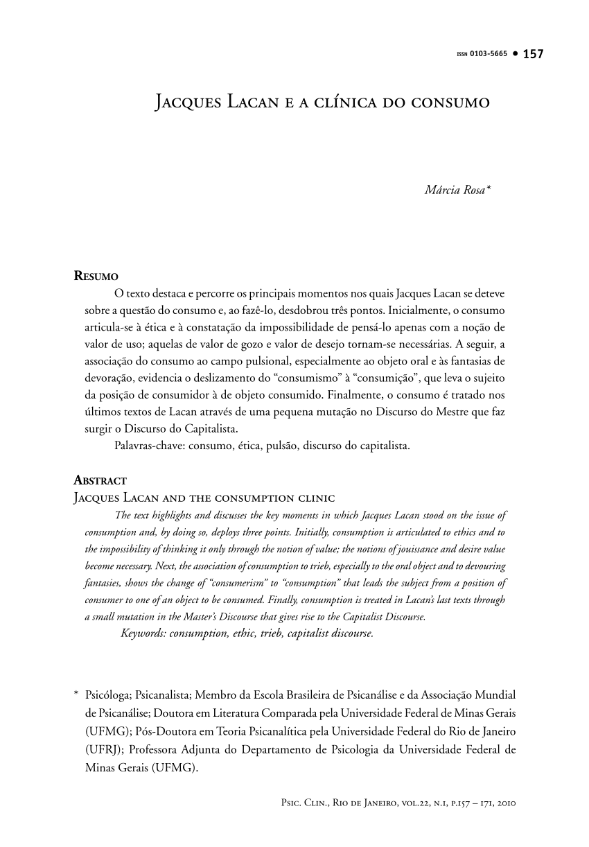 Clínica Da Angústia 1, PDF, Jacques Lacan