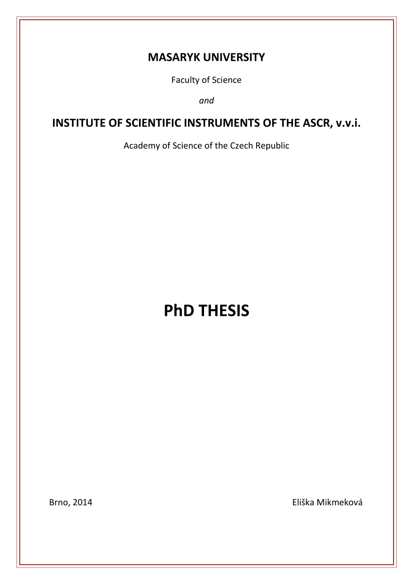phd thesis fieldwork