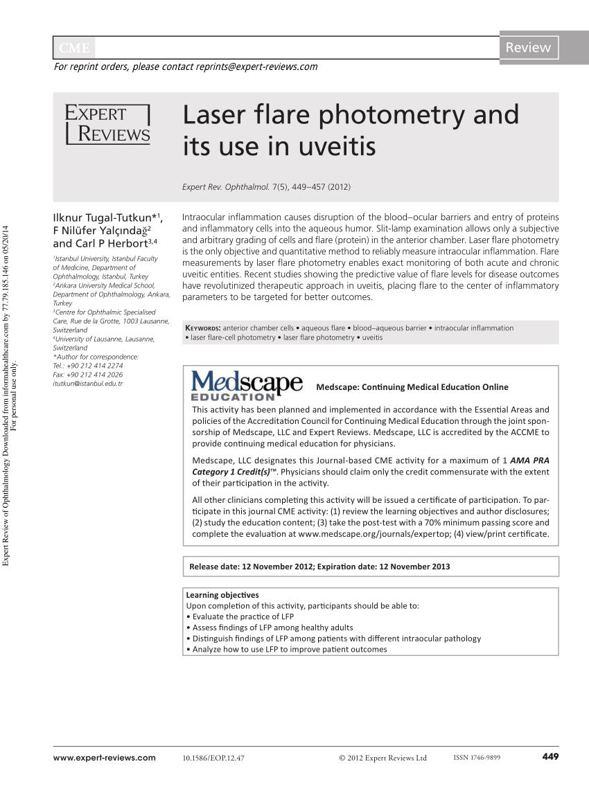 laser terapeutic în oftalmologie