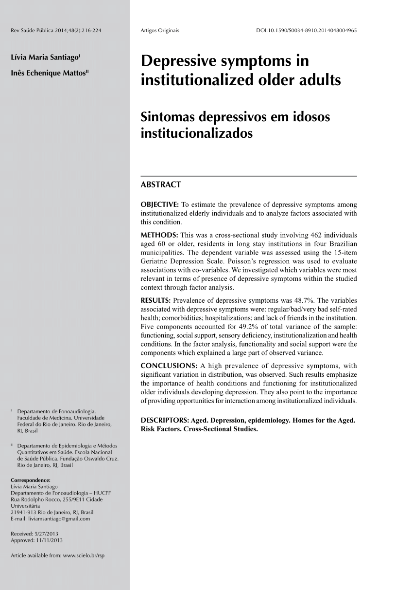 depressive symptoms dissertation