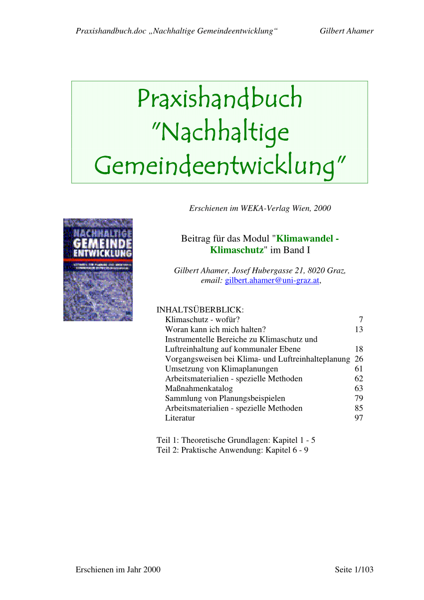 tavle Kalksten afspejle PDF) Luftqualität und Klima [Air quality and climate]
