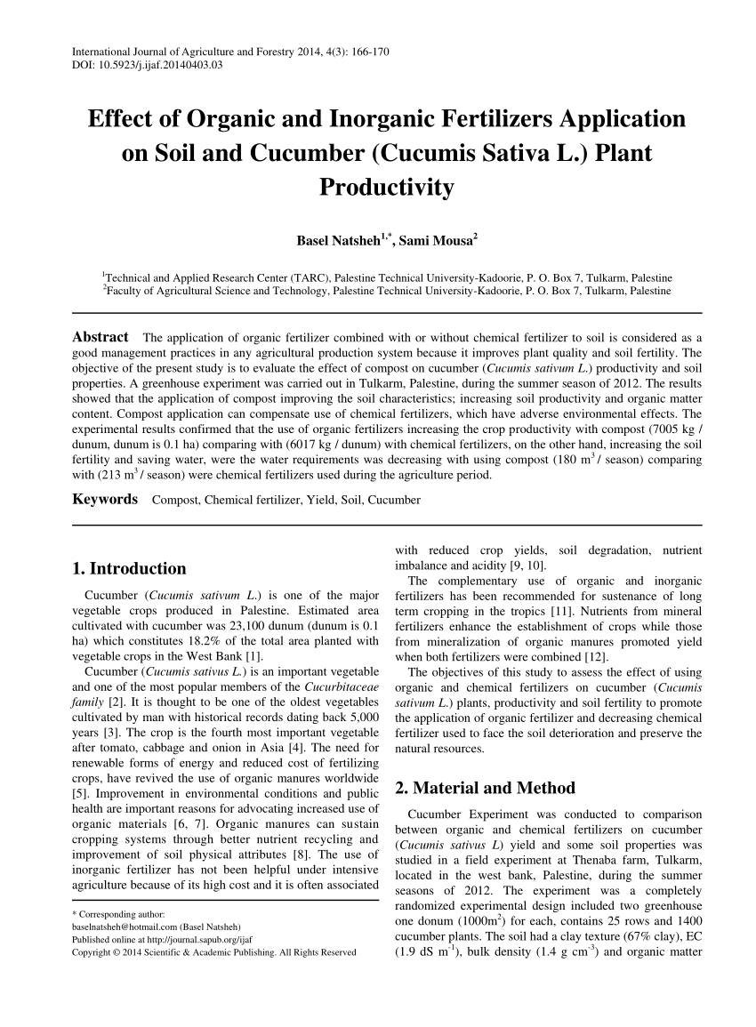 research paper on fertilizer