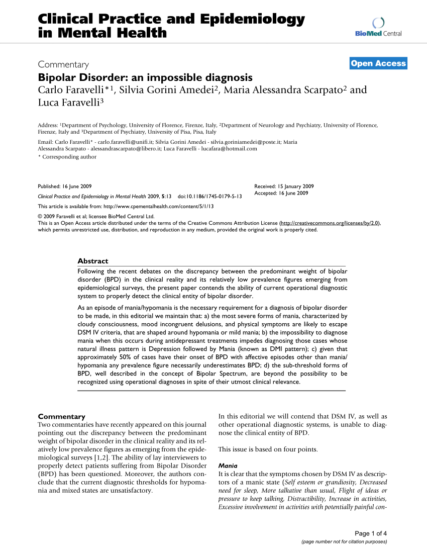 research paper on bipolar disorder