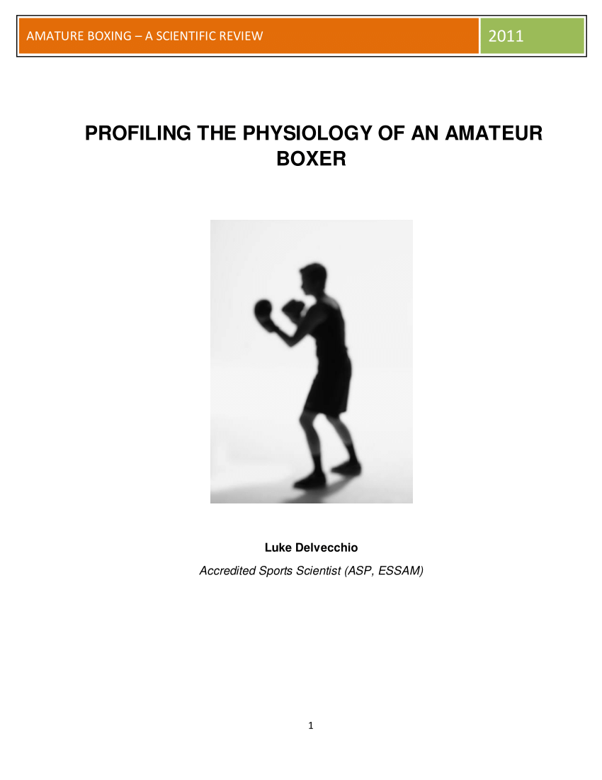 PDF) PROFILING THE PHYSIOLOGY OF AN AMATEUR BOXER photo image