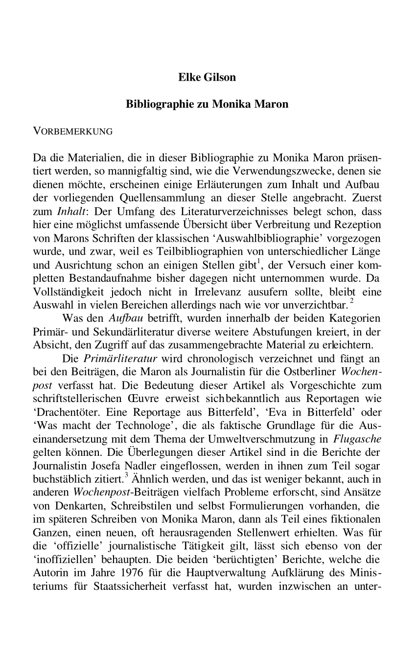 PDF Bibliographie zu Monika Maron
