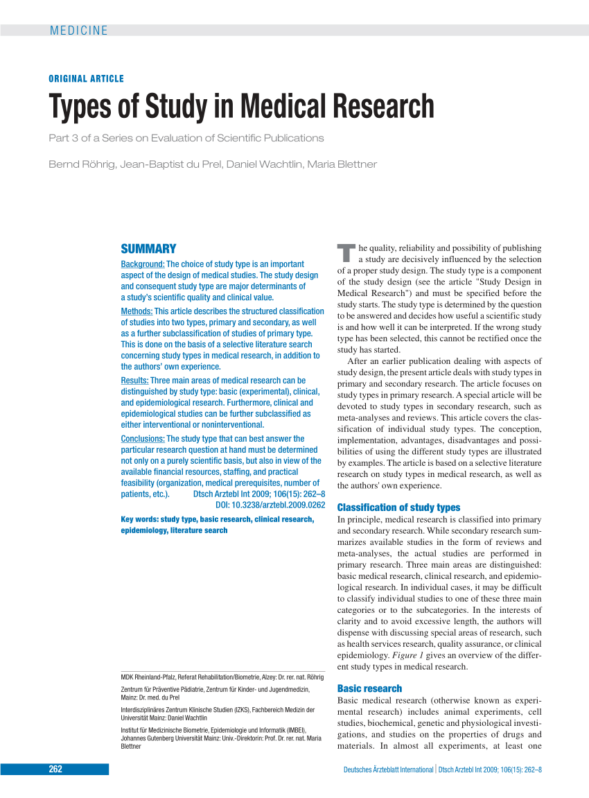 research articles medical students