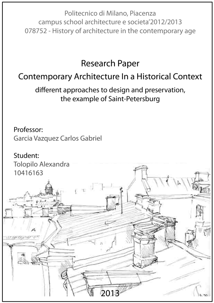 research paper on contemporary architecture pdf