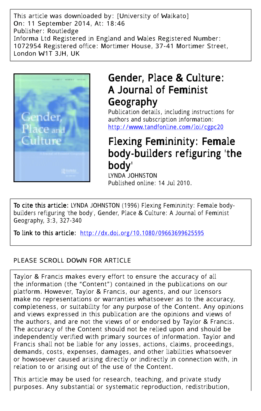 PDF) The Re-shaping of Bodies: A Discourse Analysis of Feminine