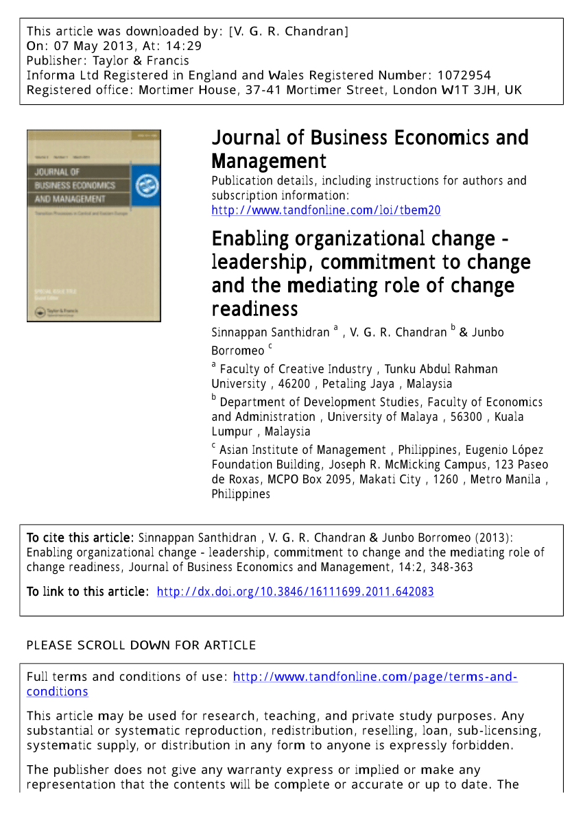 Organisational Change Sample Paper - iWriteEssays