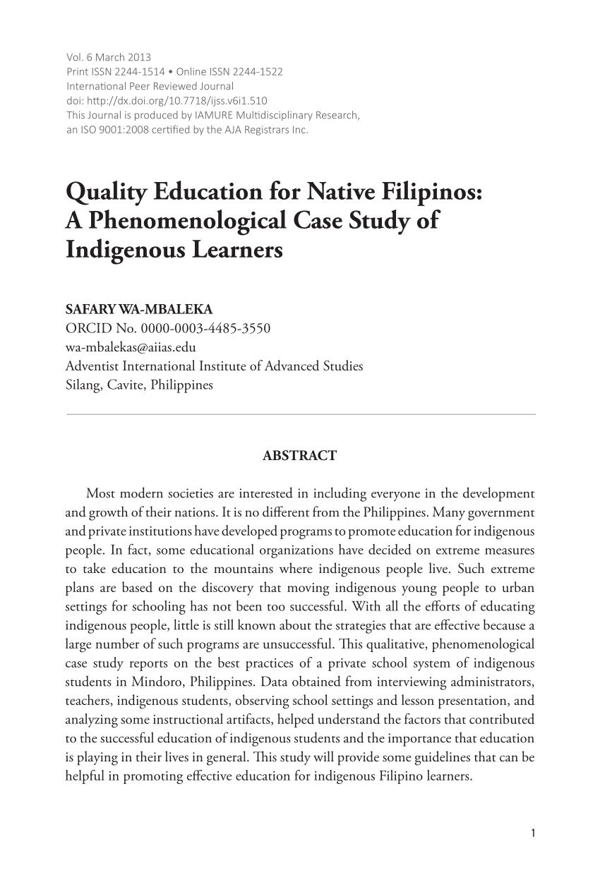 case study about education in the philippines