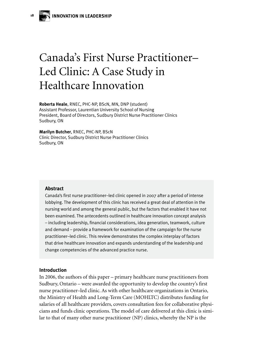 case study healthcare innovation