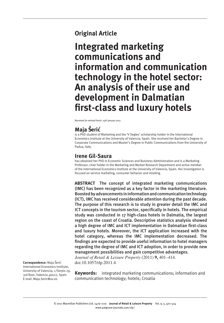 case study on integrated marketing communication pdf