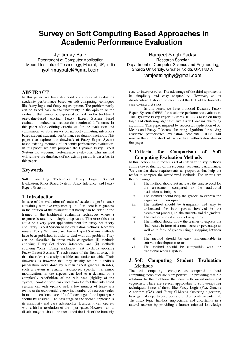 research paper on soft computing pdf