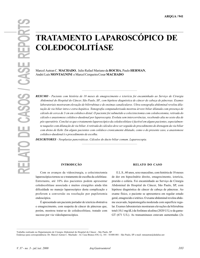 Laparoscopic Common Bile Duct Exploration Request Pdf