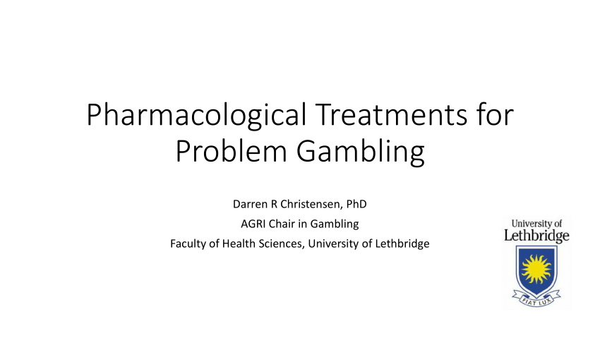 pharmacological treatments in pathological gambling
