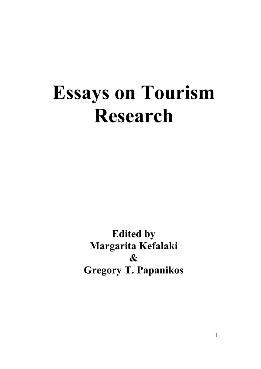 tourism research pdf