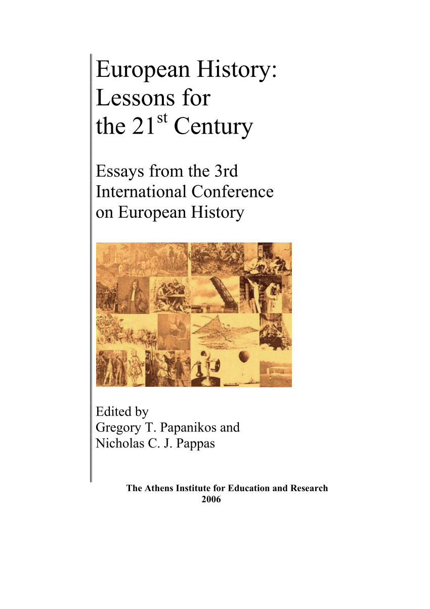 PDF) European History Lessons for the 21st Century