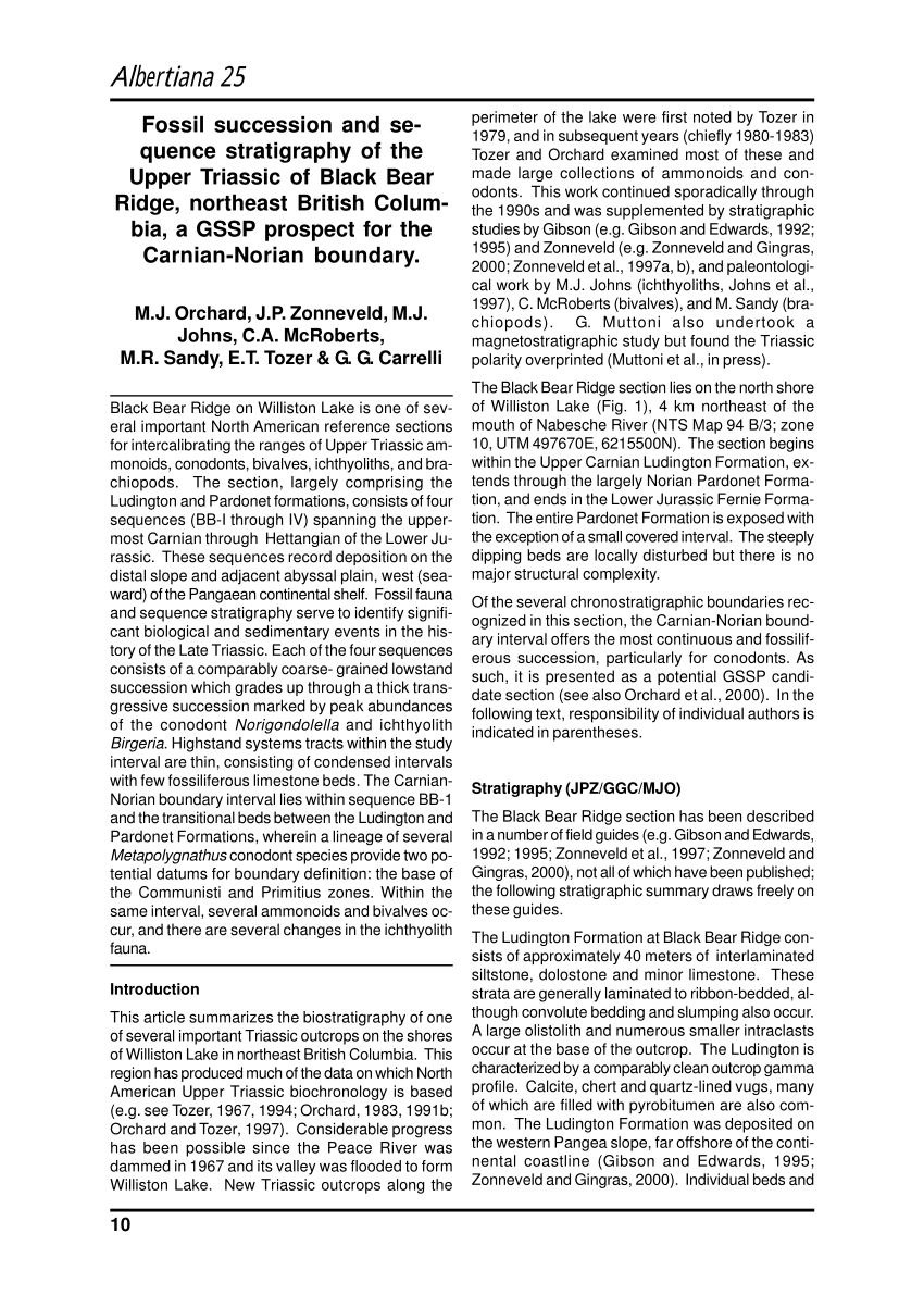 PDF) Fossil succession and sequence stratigraphy of the Upper 