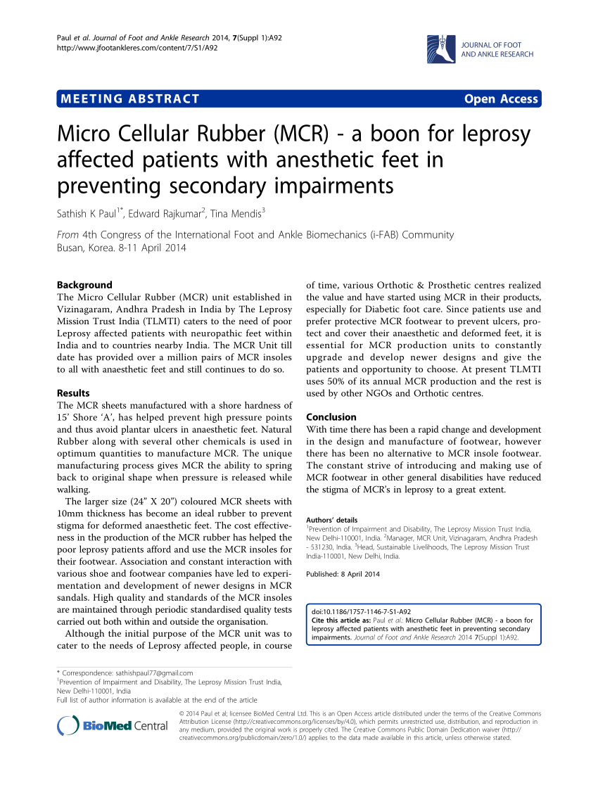 PDF) Micro Cellular Rubber (MCR) - a 