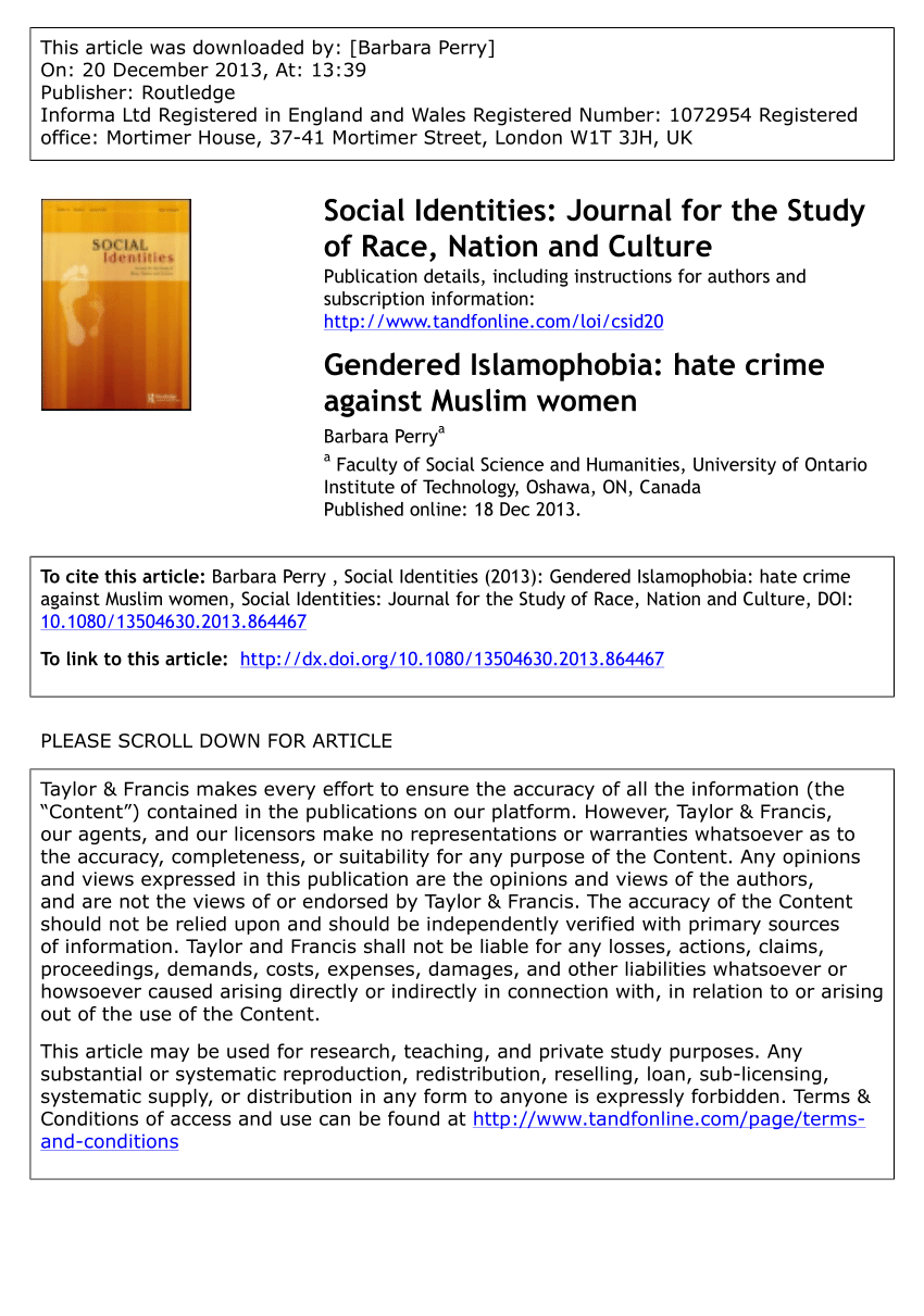 hate crime research paper outline