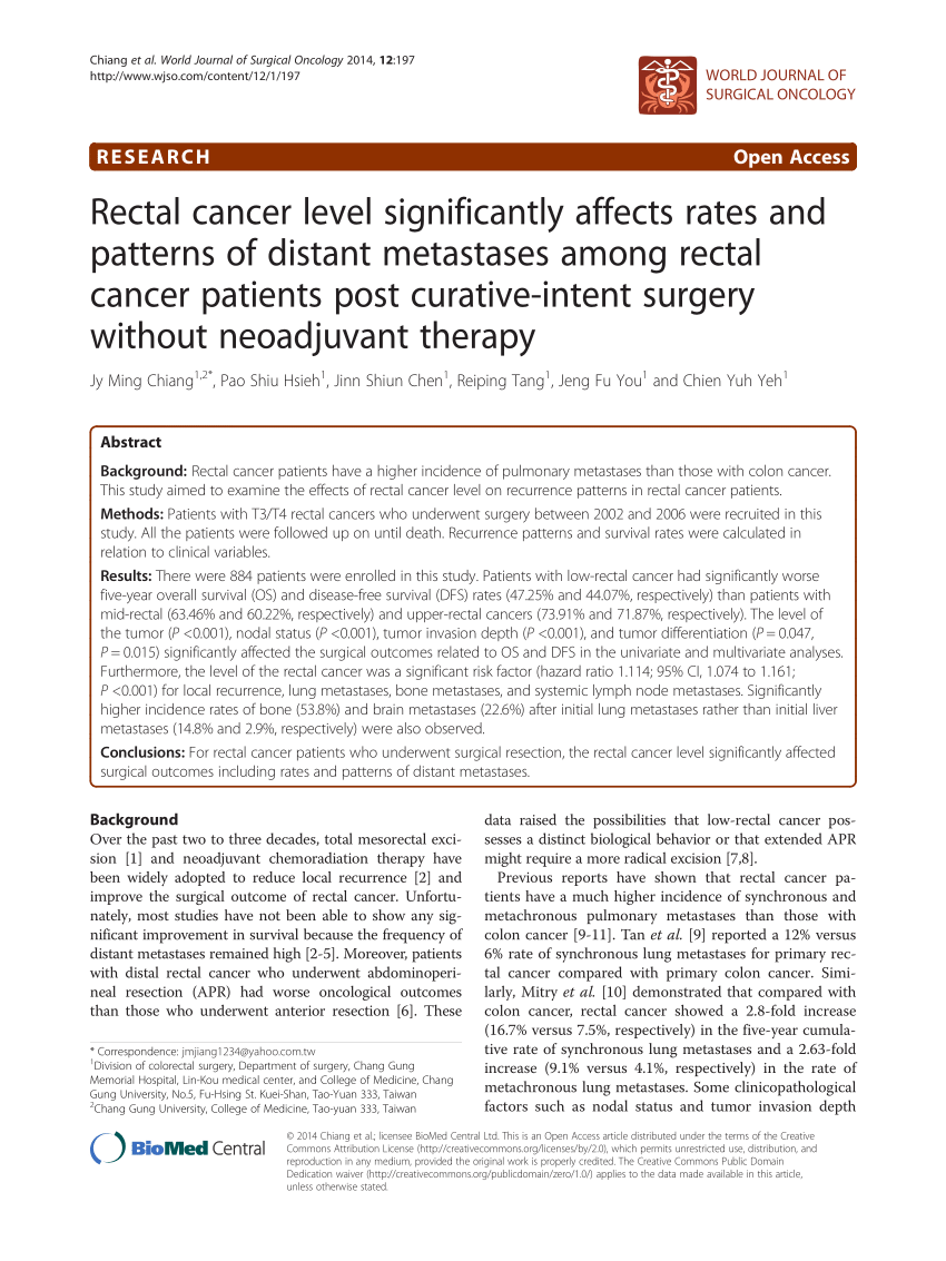 research article on rectal cancer