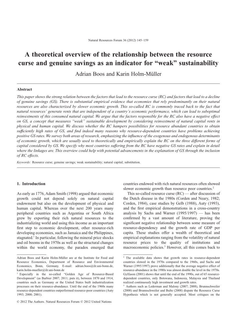 resource curse thesis pdf