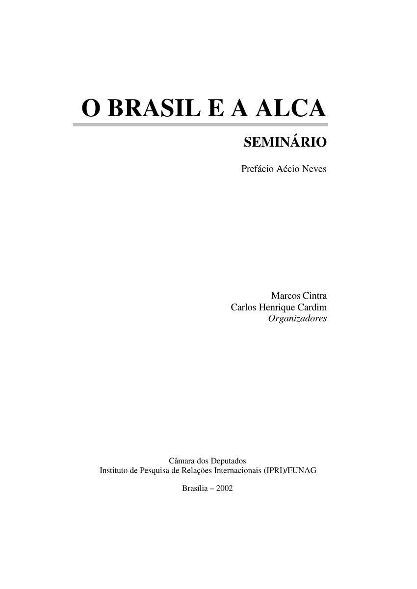 PDF) A Alca e o Brasil