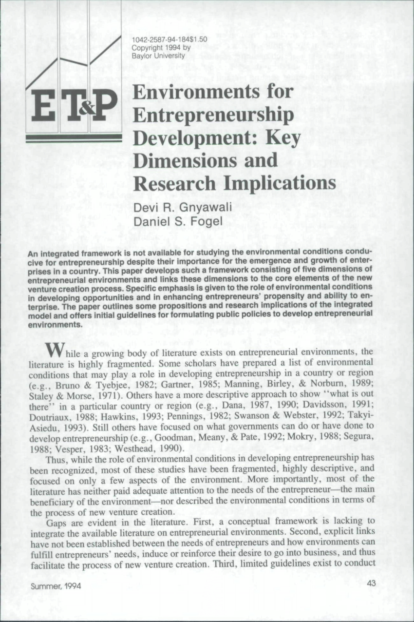Entrepreneurship: Theory, Process, and Practice: Donald F