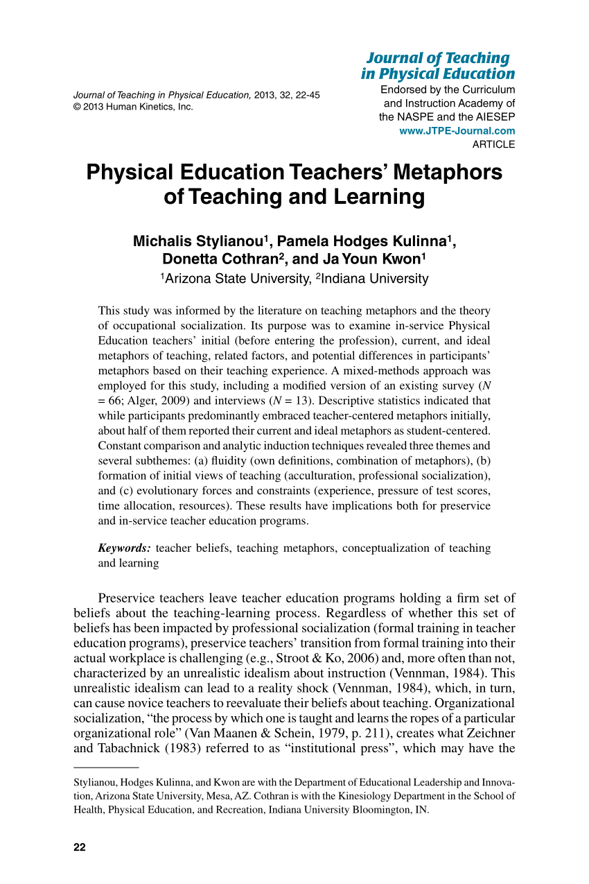 research topics in physical education pdf