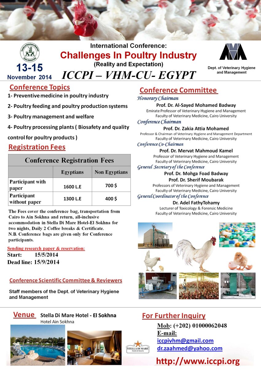 (PDF) International Conference Challenges in Poultry Industry (Reality