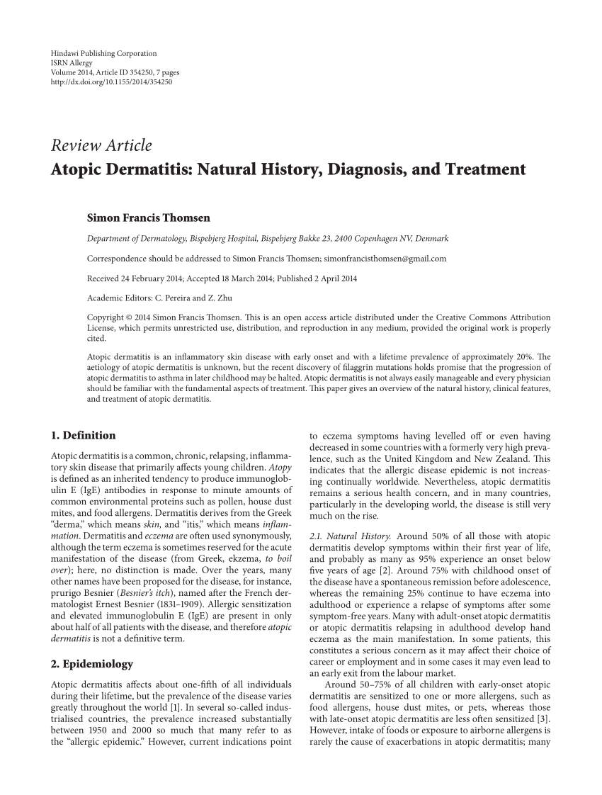 atopic dermatitis article pdf