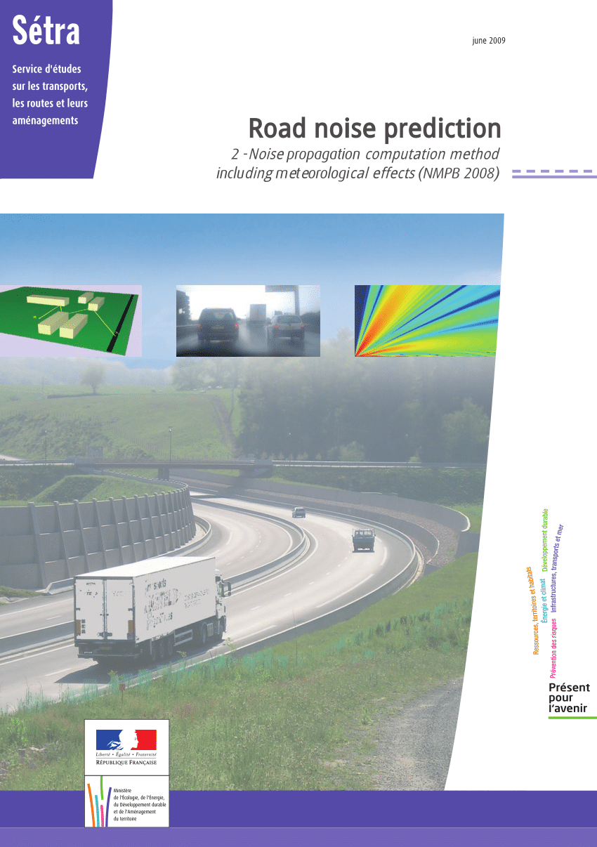 Pdf Road Noise Prediction 2 Noise Propagation Computation Method Inclu Ding Meteorological Effects Nmpb 08