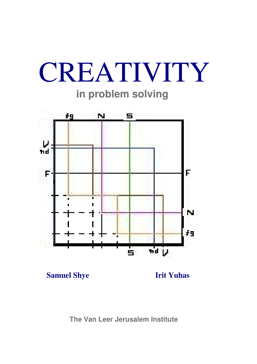 creativity problem solving pdf