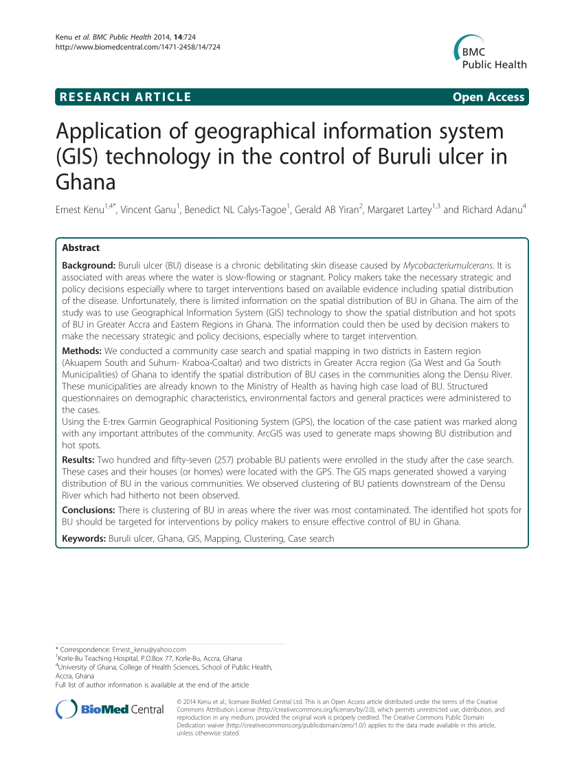 PDF) Application of geographical information system (GIS ...
