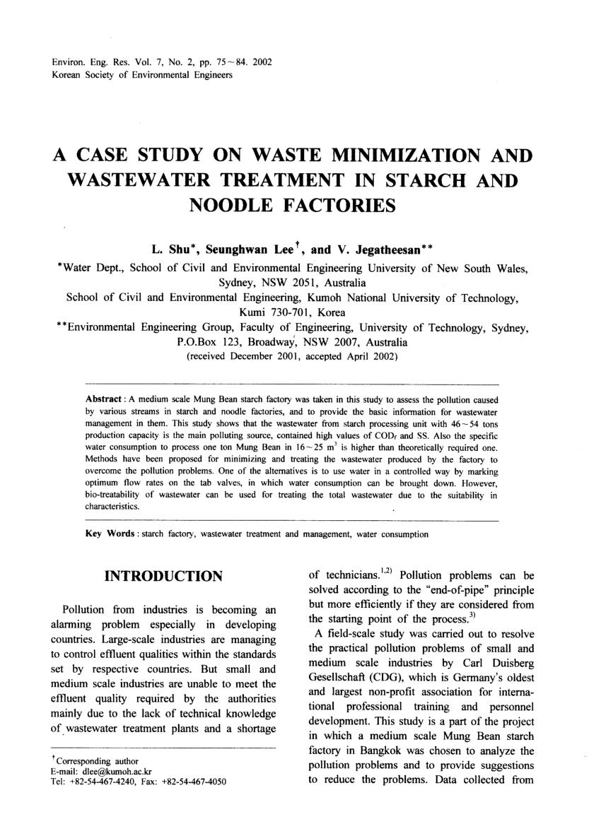 research paper about wastewater treatment
