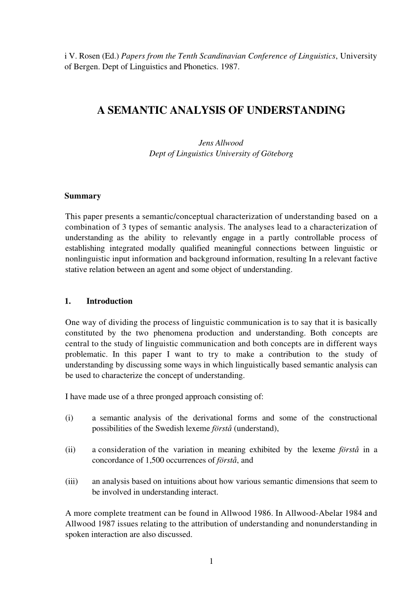 semantic analysis research paper